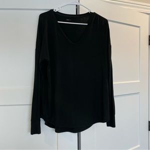 Gap Body Black Long Sleeve Top Size Small
